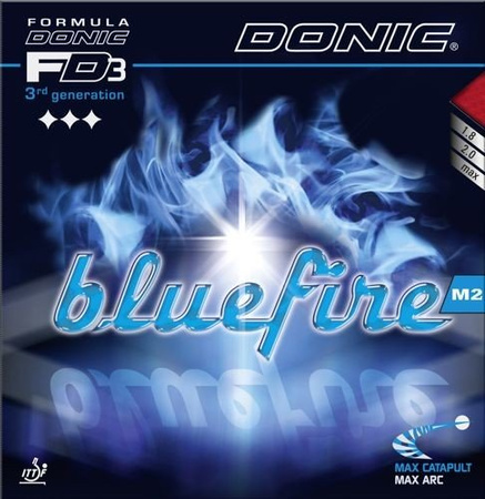 okładzina gładka DONIC Bluefire M2 czerwony