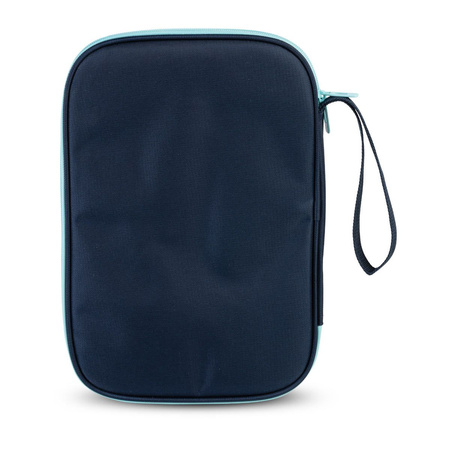 pokrowiec podwójny GEWO Stripes Double granatowy z niebieskim