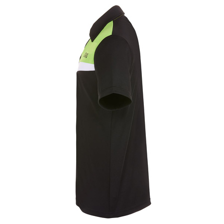 koszulka polo GEWO Fondi I czarny z limonkowym