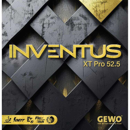 okładzina gładka GEWO Inventus XT Pro 52.5 czarny