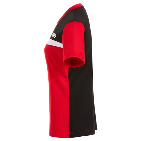 koszulka GEWO Shirt Fondi III Lady czerwony z czarnym