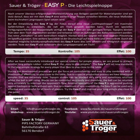 długie czopy SAUER & TROGER Easy P czarny