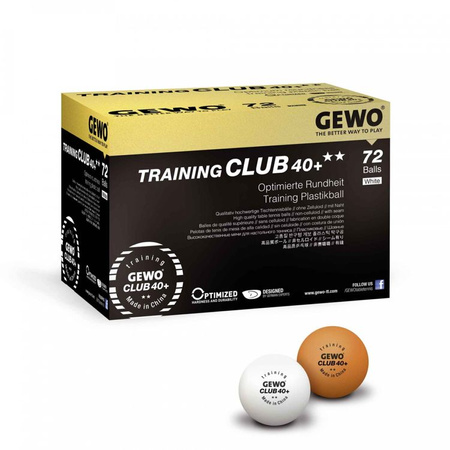 plastikowe piłeczki GEWO Training Club 40+ ** 72 szt