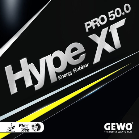 okładzina gładka GEWO Hype XT Pro 50.0 czerwony