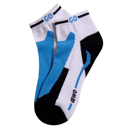 skarpety GEWO Short Flex III biały z niebieskim
