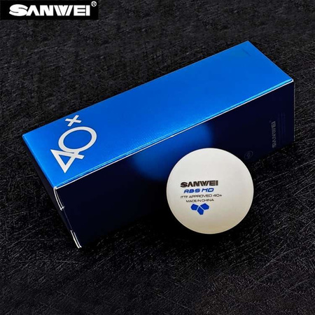 plastikowe piłeczki SANWEI 40+ ABS HD *** ITTF 3 szt.