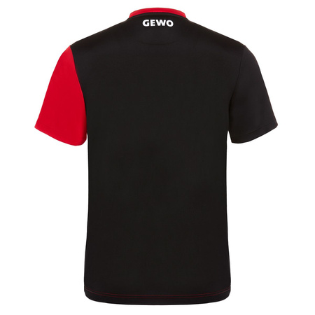 t-shirt GEWO Fondi III czerwony z czarnym