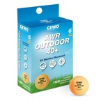 piłeczki plastikowe GEWO AWR Outdoor 40+  6 szt. pomarańczowy