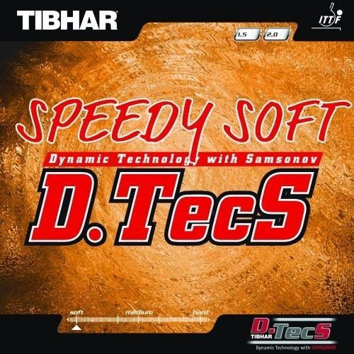 Tibhar Belag Speedy Soft 2,0 Mm - Tischtennis Belag Schwarz Für Allround Spieler