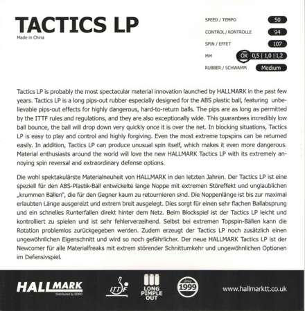 długie czopy HALLMARK Tactics LP czarny