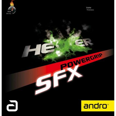 okładzina gładka ANDRO Hexer Powergrip SFX czerwony
