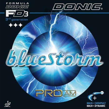 okładzina gładka DONIC Bluestorm Pro AM czerwony