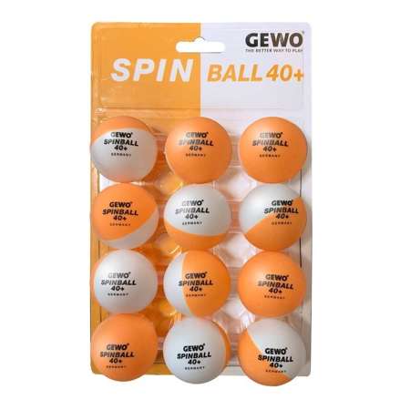plastikowe piłeczki GEWO Spinballs 40+ 12 sztuk