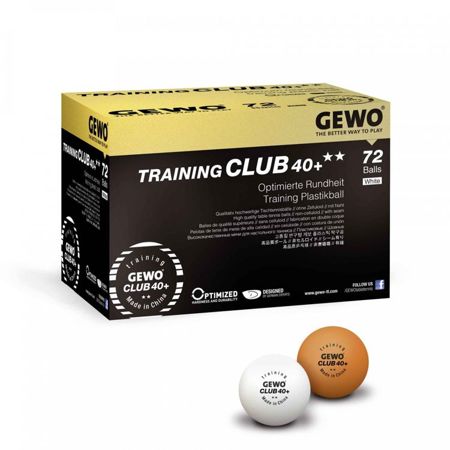 plastikowe piłeczki GEWO Training Club 40+ ** 72 szt