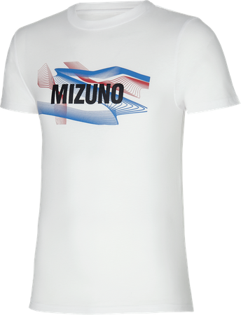 t-shirt MIZUNO Graphic Tee biały